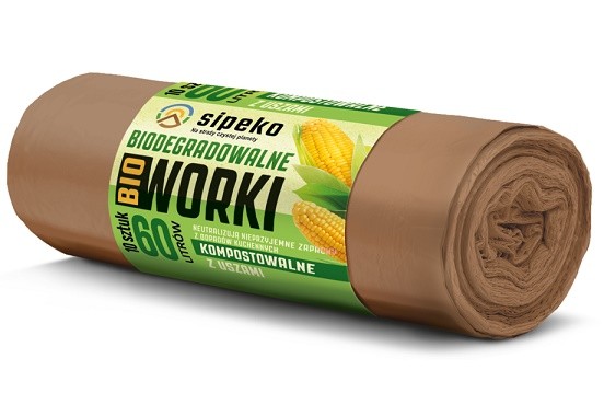 Bio sáček 40-50l/10ks 60x74cm kompost. hnědé 17mi - Úklidové a ochranné pomůcky Obalový materiál Sáčky do koše 40l - 120l
